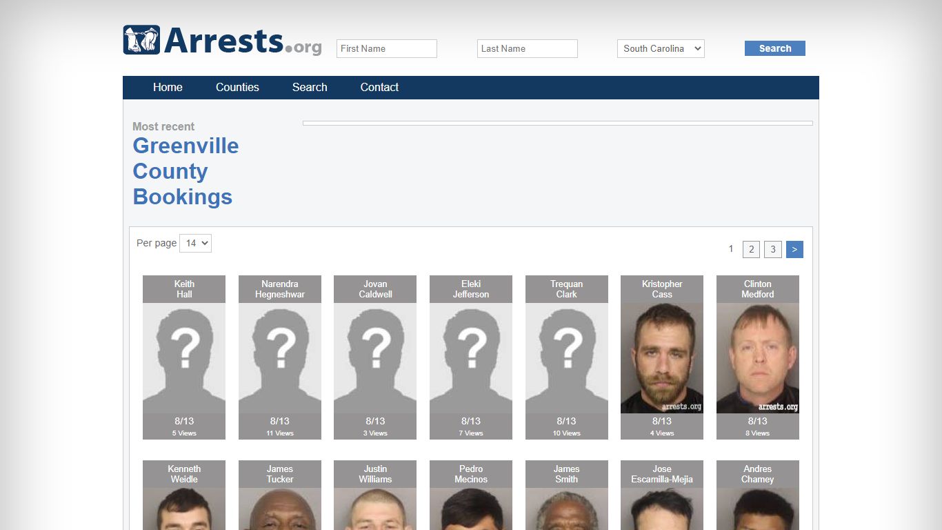 Greenville County Arrests and Inmate Search